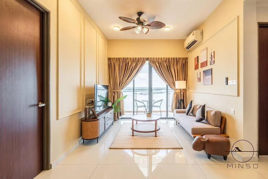 Kingsbay A #Seaview #Woodenstyle #4Pax Apartment Johor Bahru