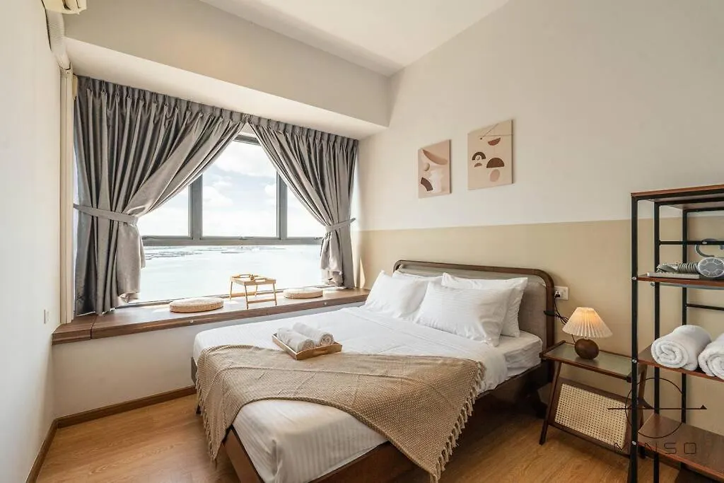 Kingsbay A #Seaview #Woodenstyle #4Pax Apartment Johor Bahru 0*,  Malaysia
